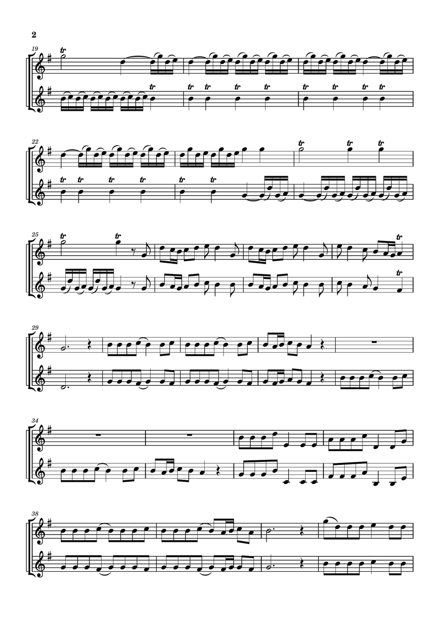 The Four Seasons - Spring - Allegro 1 Clarinet Duet scores gallery preview page 2