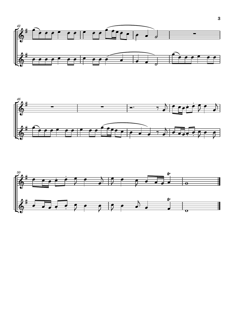 The Four Seasons - Spring - Allegro 1 Clarinet Duet scores gallery preview page 3