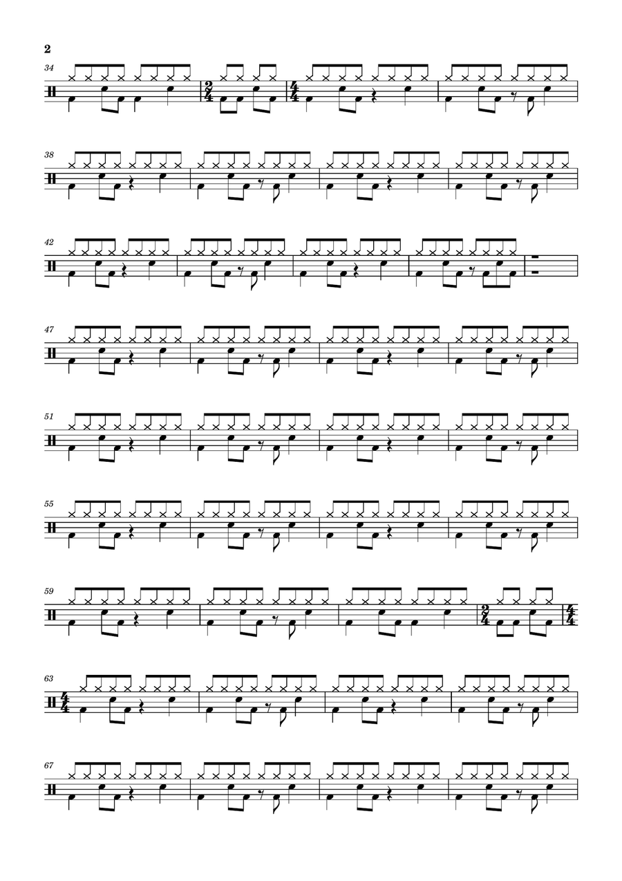 Out Of Touch Drum Set scores gallery preview page 2
