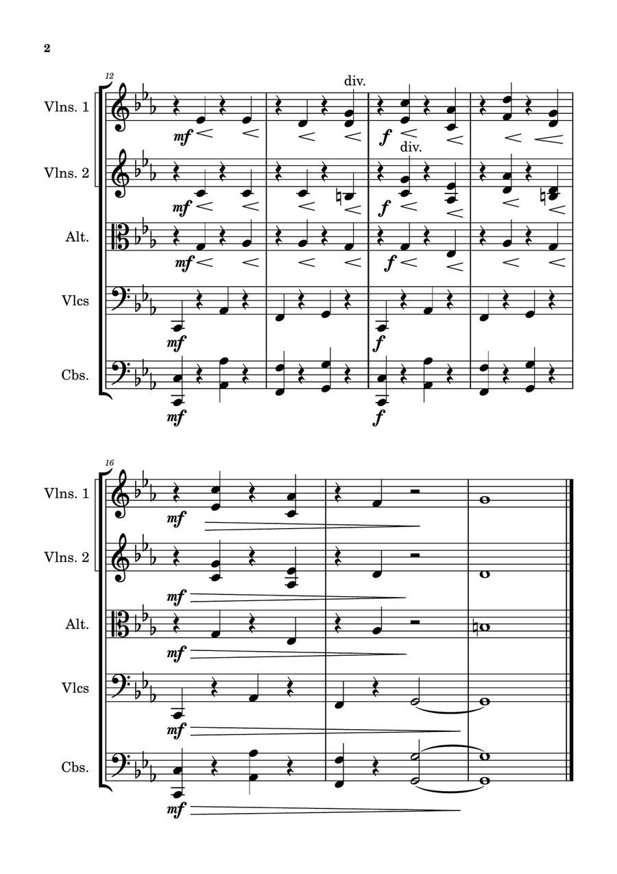 Adagio In C Minor String Orchestra scores gallery preview page 2