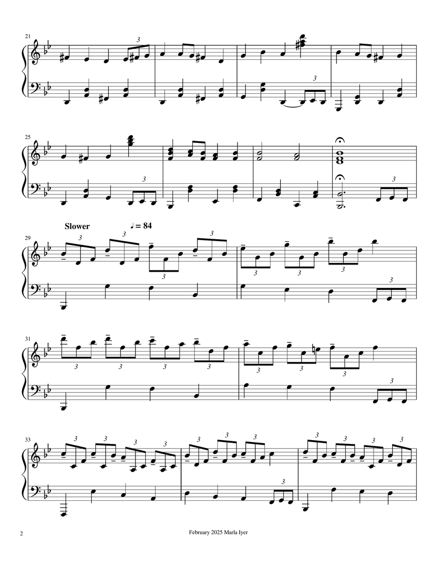 Let Us With a Gladsome Mind - Toe Tapping Postlude Piano Solo scores gallery preview page 2