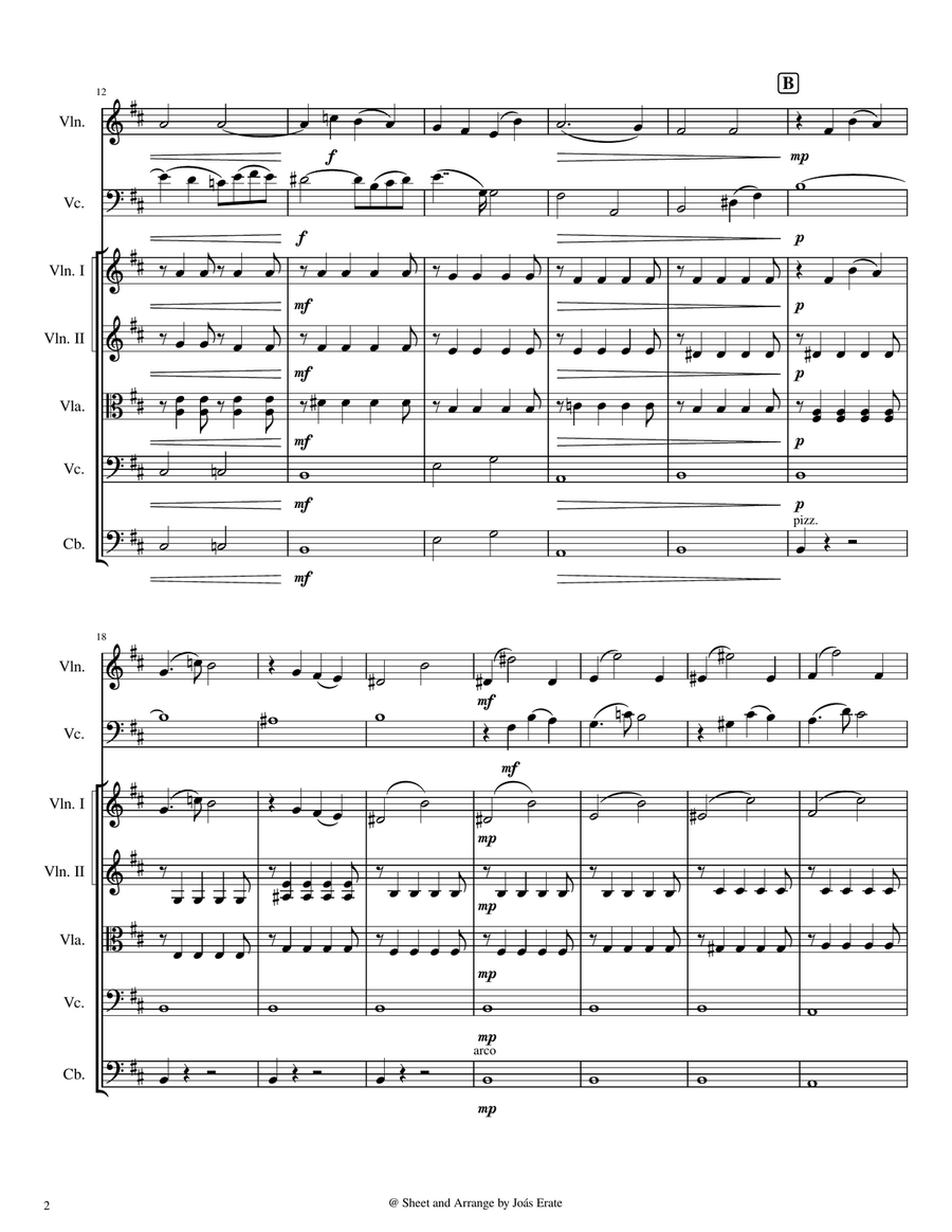 None but the Lonely Heart, Op.6 - Tchaikovsky Chamber Music scores gallery preview page 2