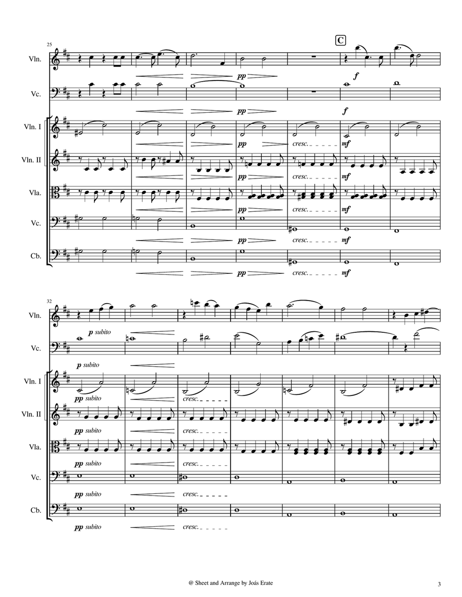 None but the Lonely Heart, Op.6 - Tchaikovsky Chamber Music scores gallery preview page 3