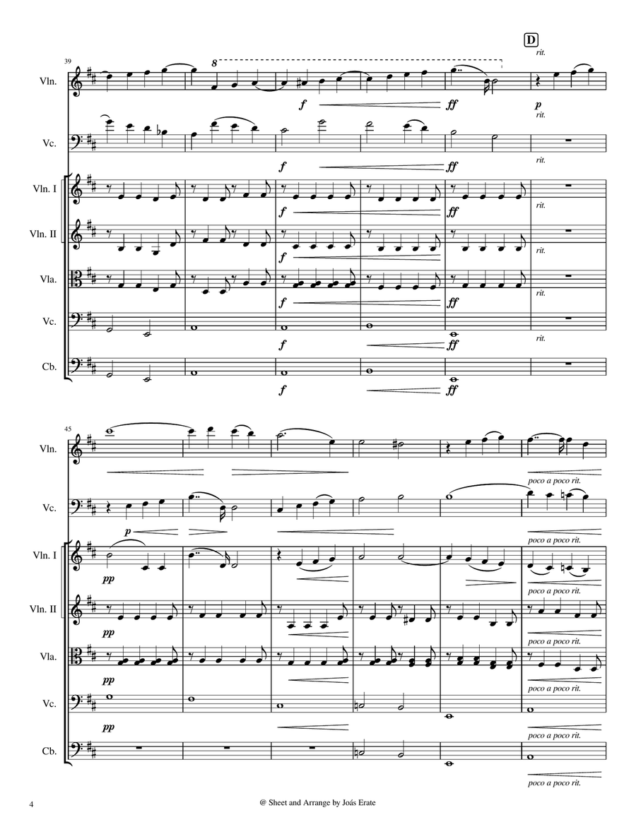 None but the Lonely Heart, Op.6 - Tchaikovsky Chamber Music scores gallery preview page 4