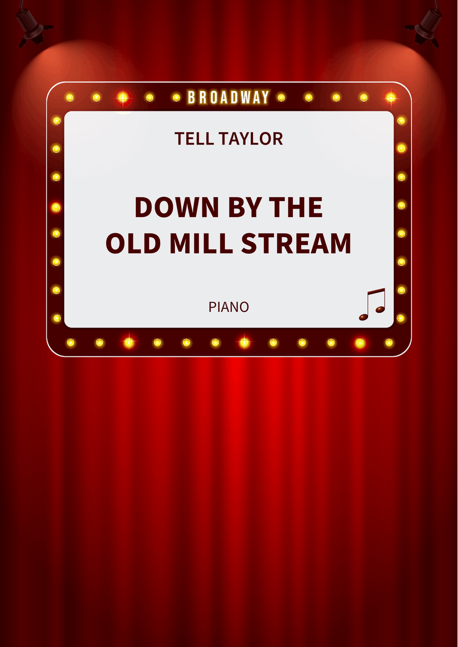 Down By The Old Mill Stream Piano Solo scores gallery preview page 1