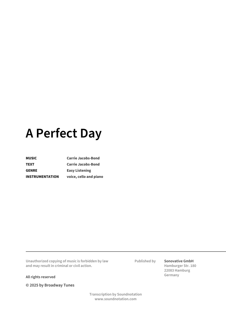 A Perfect Day Voice scores gallery preview page 2