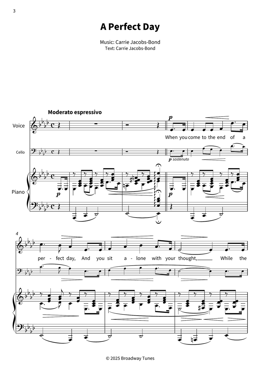 A Perfect Day Voice scores gallery preview page 4