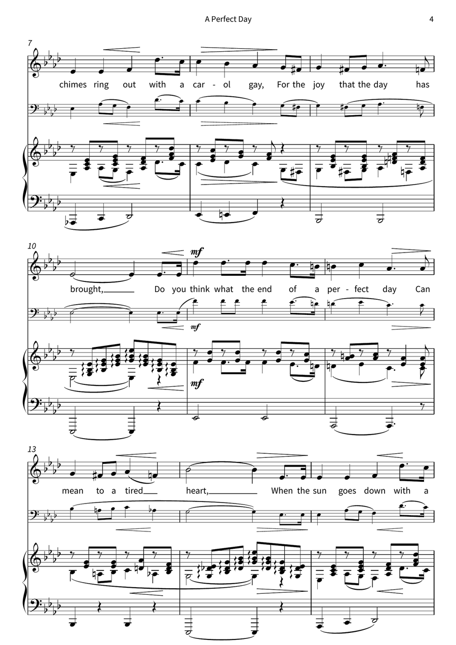 A Perfect Day Voice scores gallery preview page 5