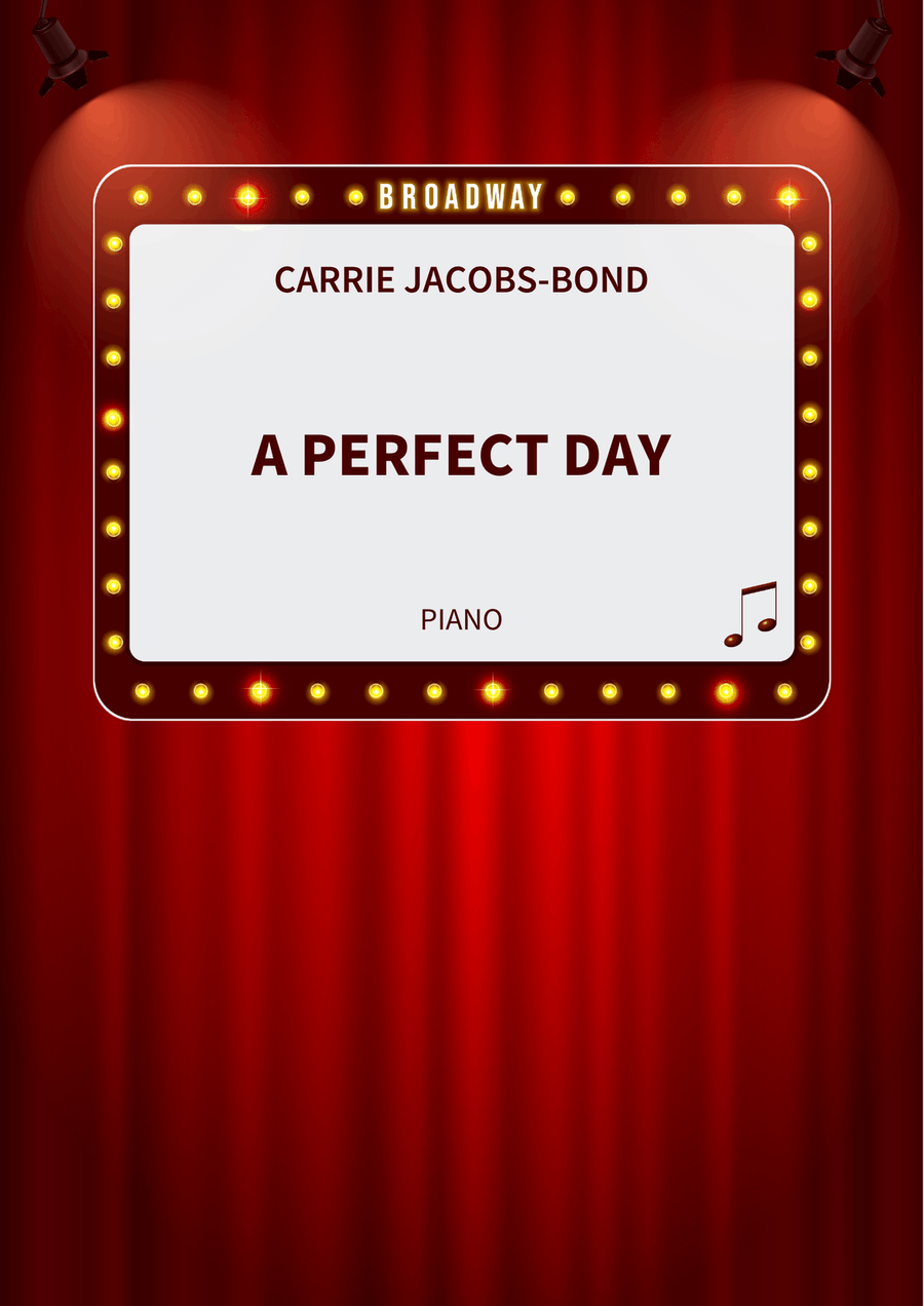 A Perfect Day Piano Solo scores gallery preview page 1