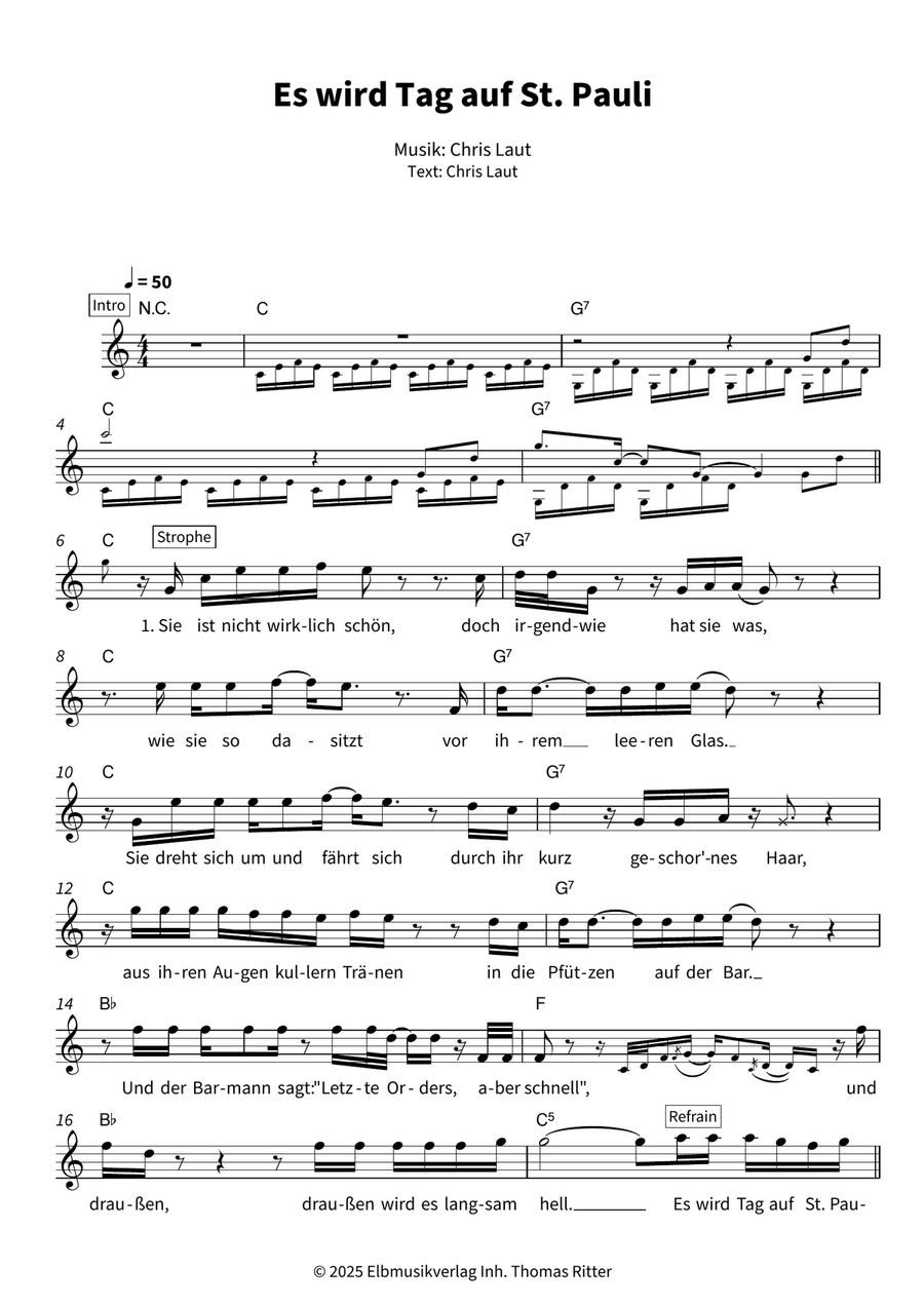 Es wird Tag auf St. Pauli Voice scores gallery preview page 3