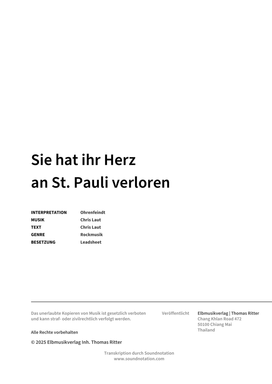 Sie hat ihr Herz an St. Pauli verloren Voice scores gallery preview page 2