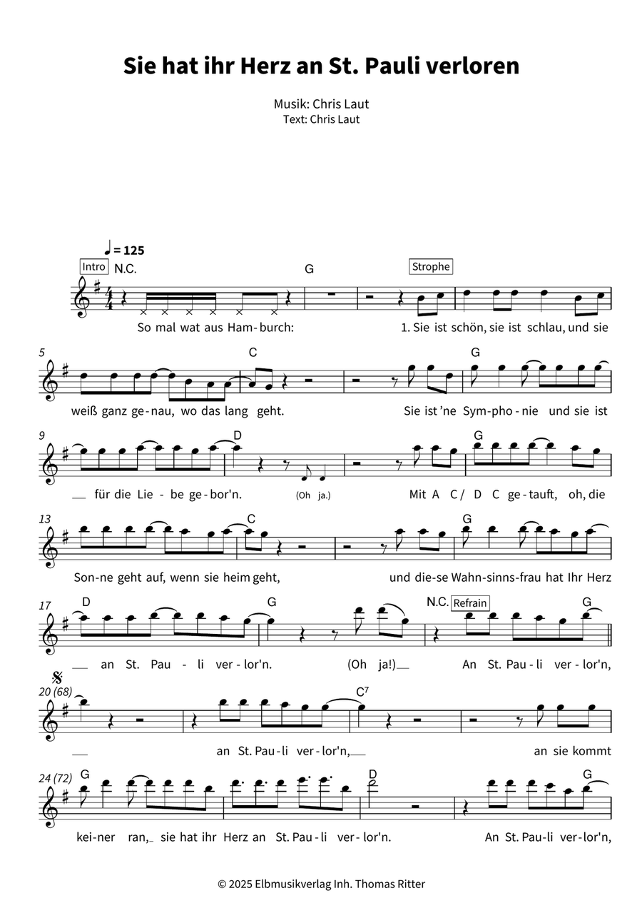 Sie hat ihr Herz an St. Pauli verloren Voice scores gallery preview page 3