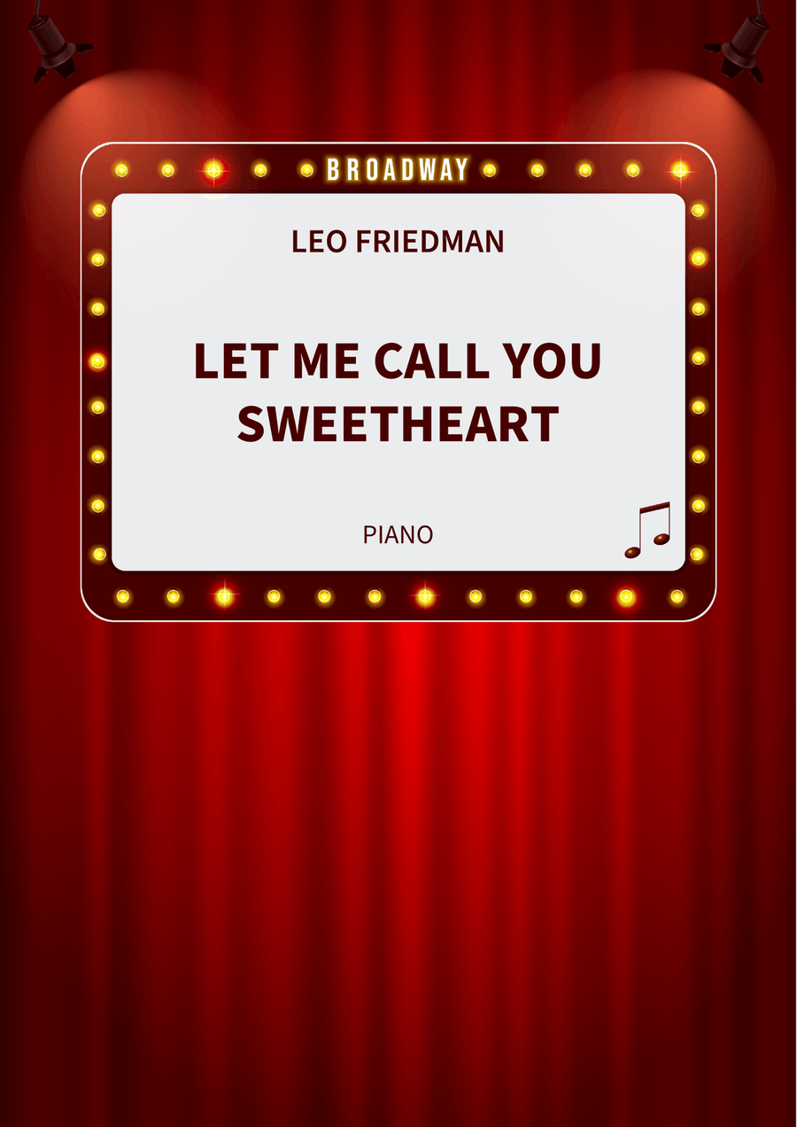Let Me Call You Sweetheart Piano Solo scores gallery preview page 1