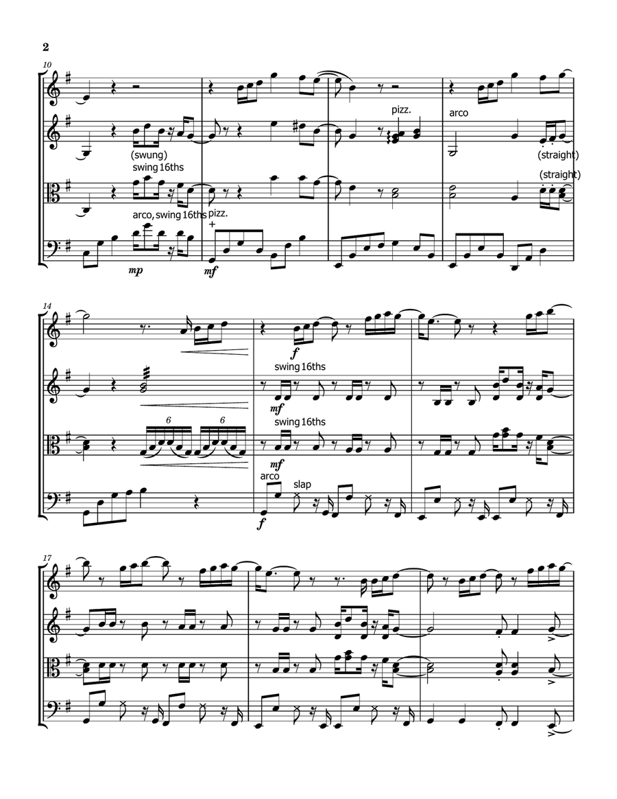 Isn't It Love? Isn't It Love? String Quartet scores gallery preview page 2