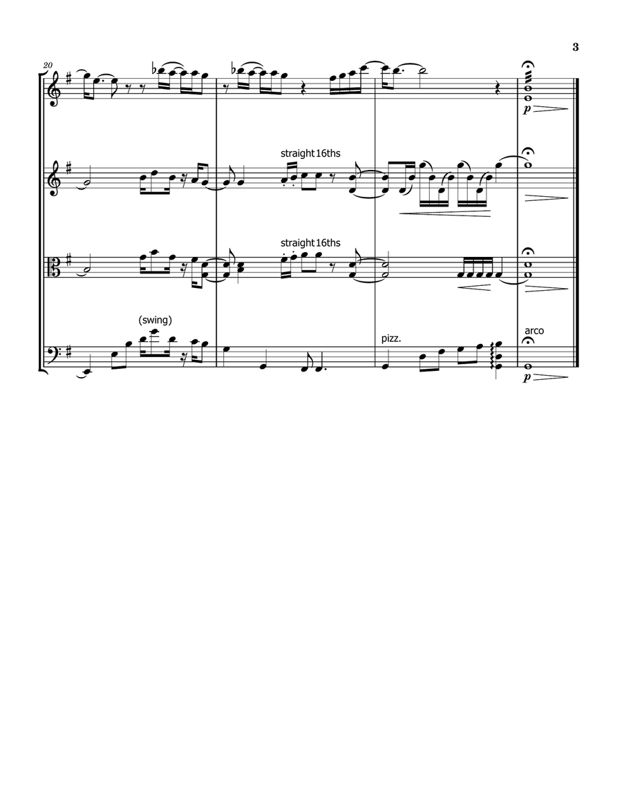 Isn't It Love? Isn't It Love? String Quartet scores gallery preview page 3