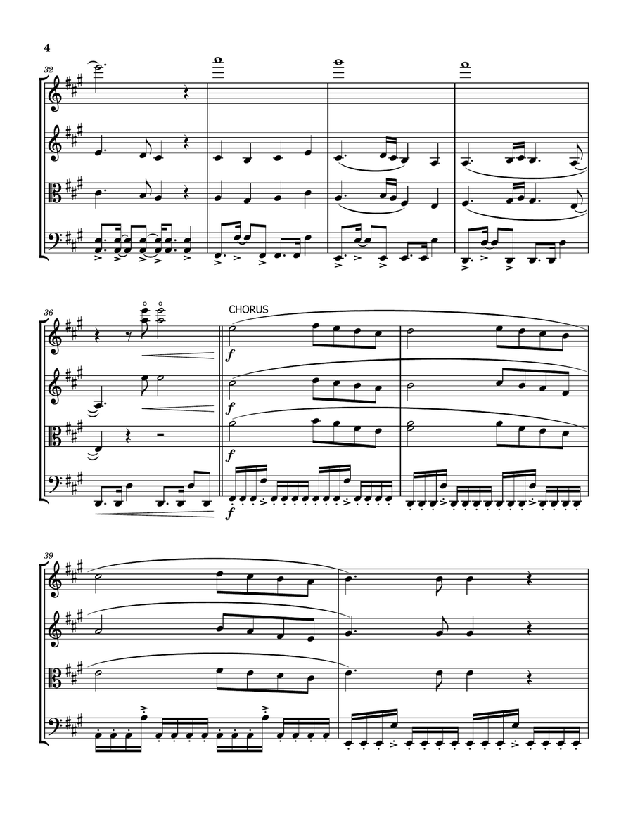 Angels (Glory To God) Angels (Glory To God) String Quartet scores gallery preview page 4