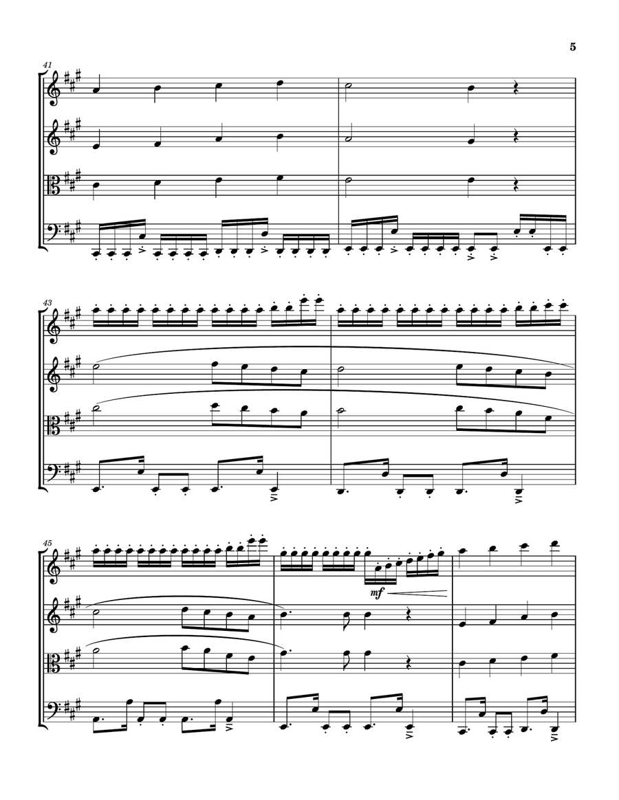 Angels (Glory To God) Angels (Glory To God) String Quartet scores gallery preview page 5