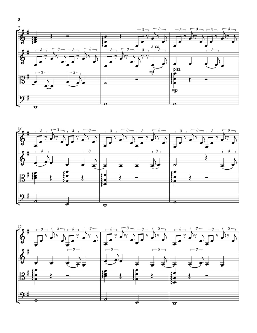 There Came A Light There Came A Light String Quartet scores gallery preview page 2