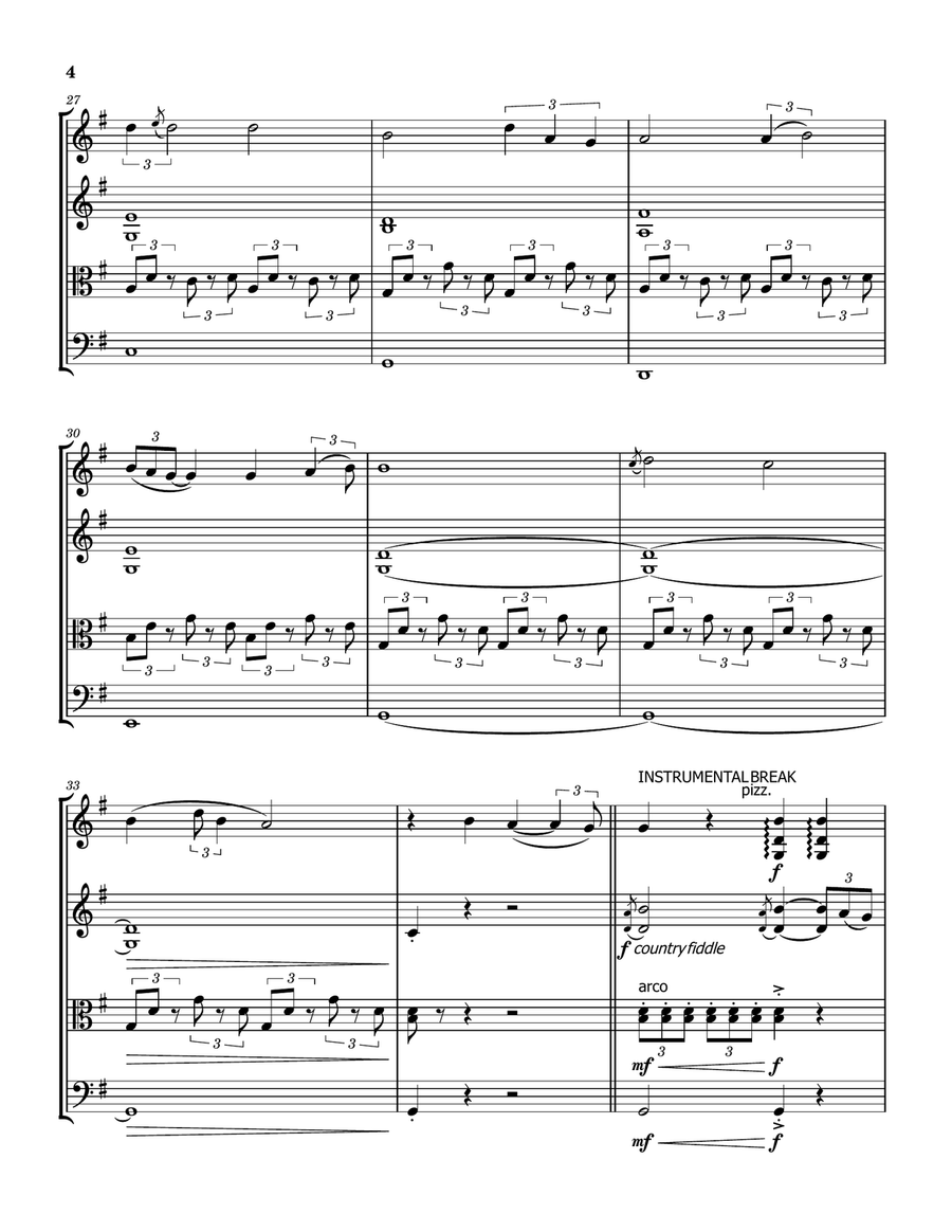 There Came A Light There Came A Light String Quartet scores gallery preview page 4