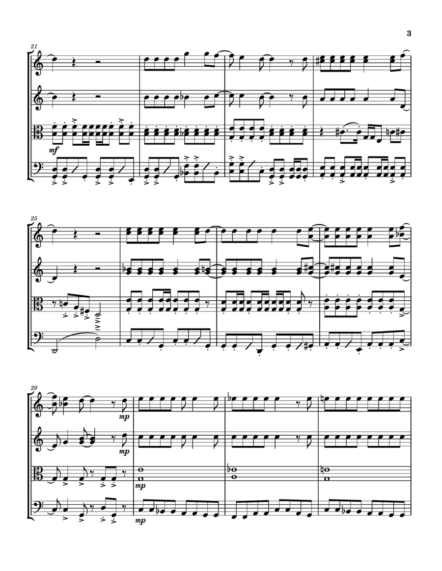 Sgt. Pepper's Lonely Hearts Club Band String Quartet scores gallery preview page 3