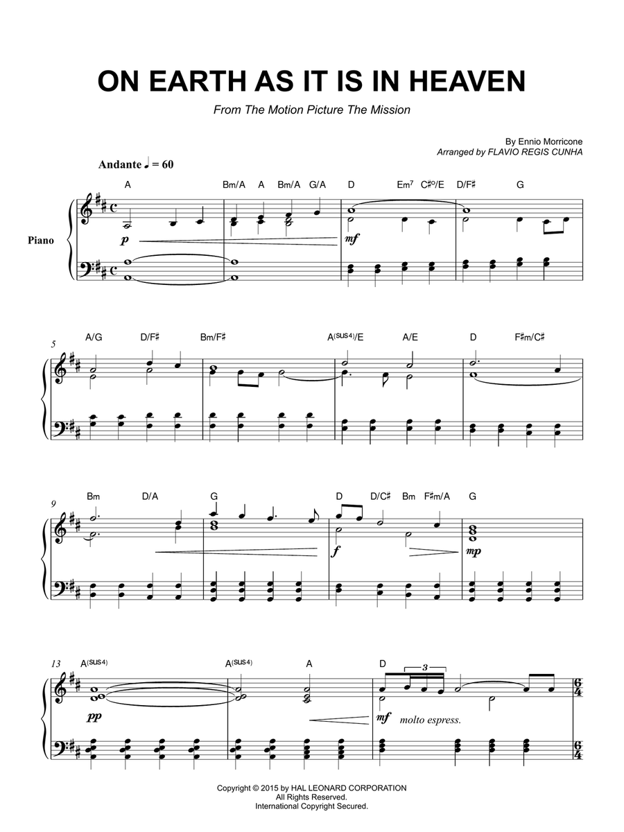 On Earth As It Is In Heaven Piano Method scores gallery preview page 2