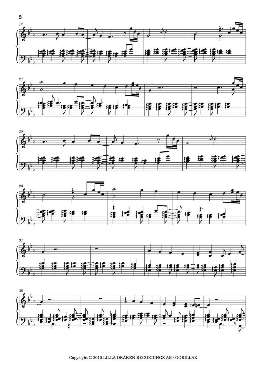 Empire Ants Empire Ants Piano Solo scores gallery preview page 2