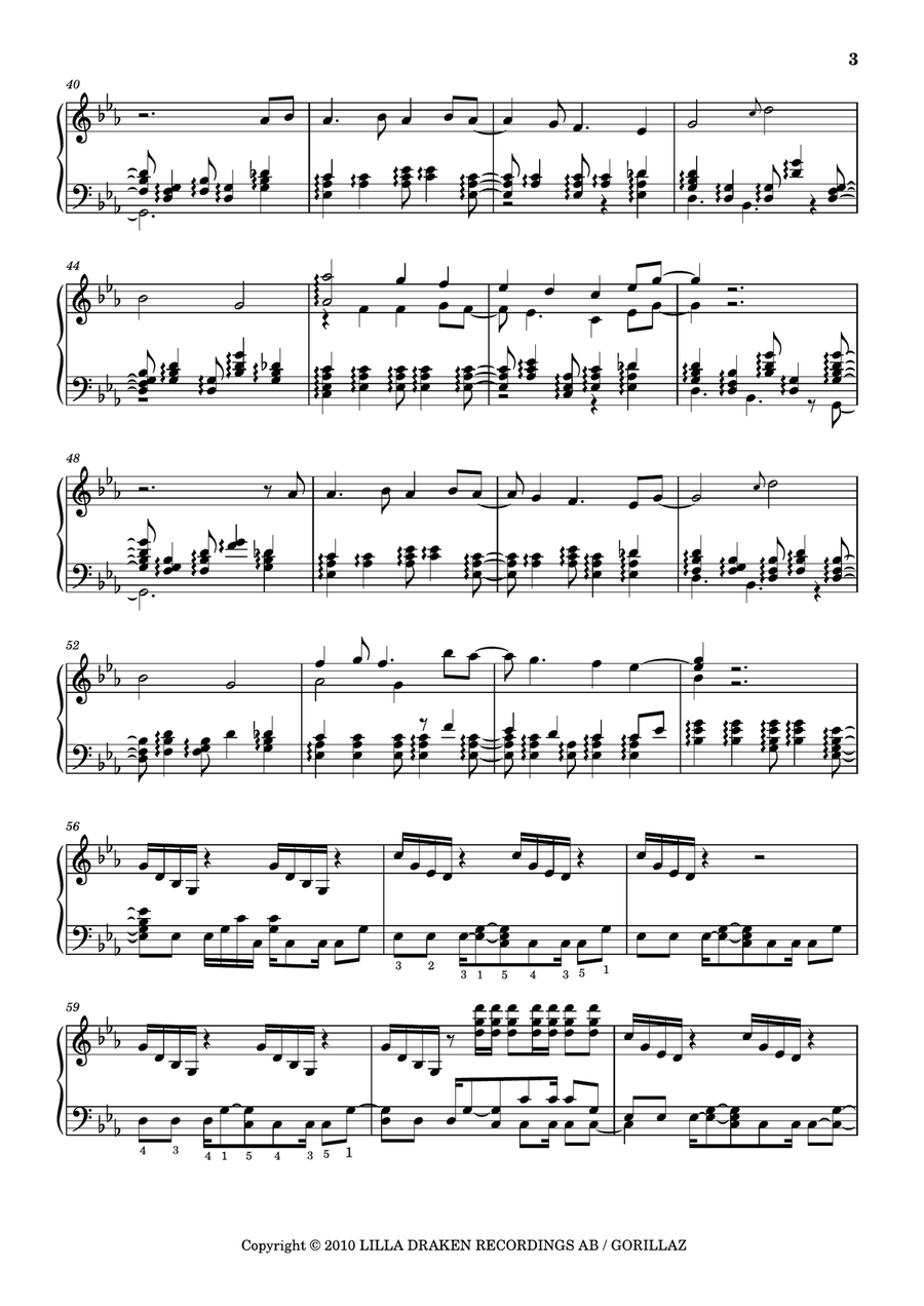 Empire Ants Empire Ants Piano Solo scores gallery preview page 3