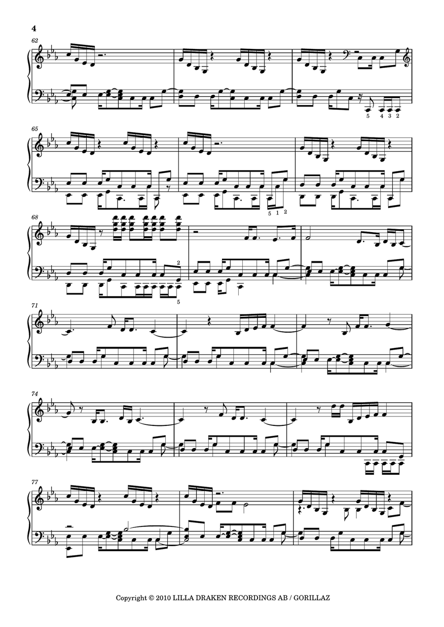 Empire Ants Empire Ants Piano Solo scores gallery preview page 4