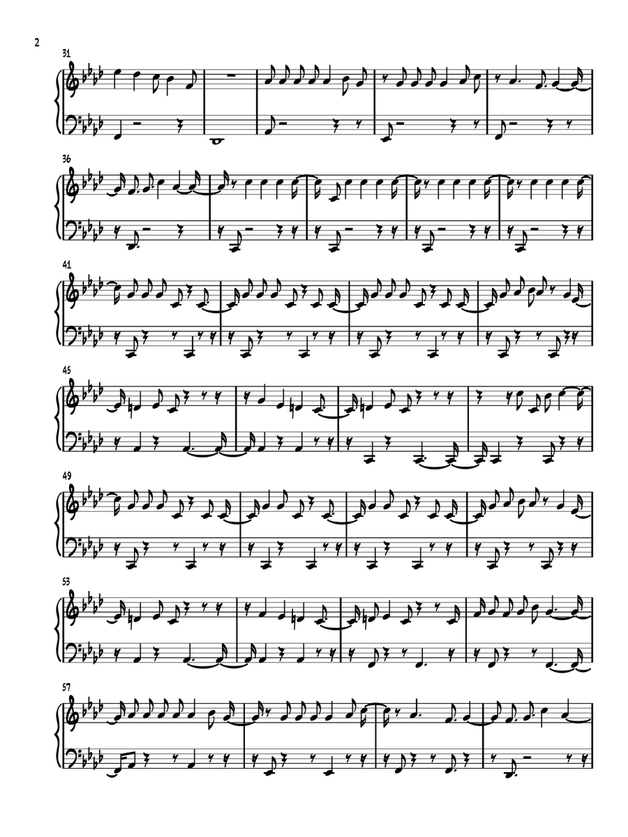 Paparazzi Paparazzi Piano Solo scores gallery preview page 2