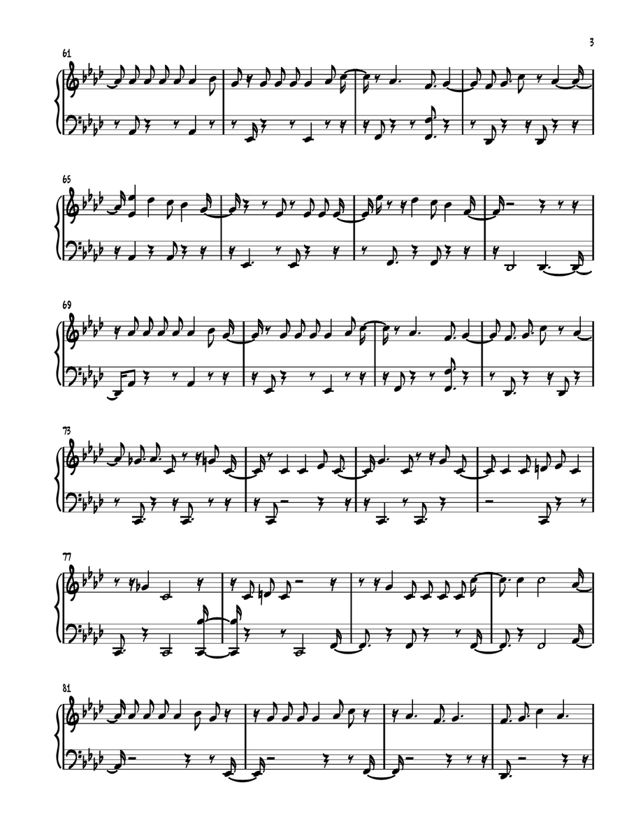 Paparazzi Paparazzi Piano Solo scores gallery preview page 3