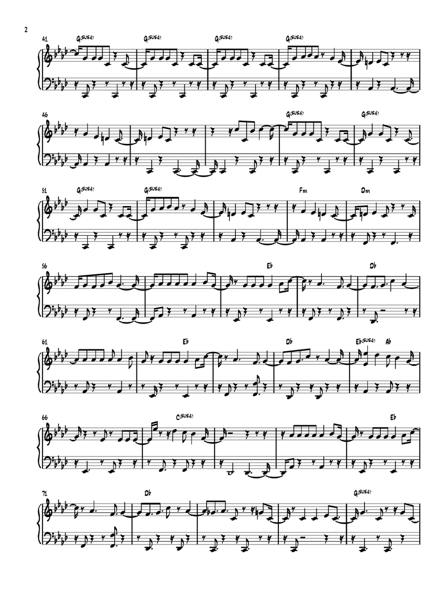 Paparazzi Paparazzi Easy Piano scores gallery preview page 2