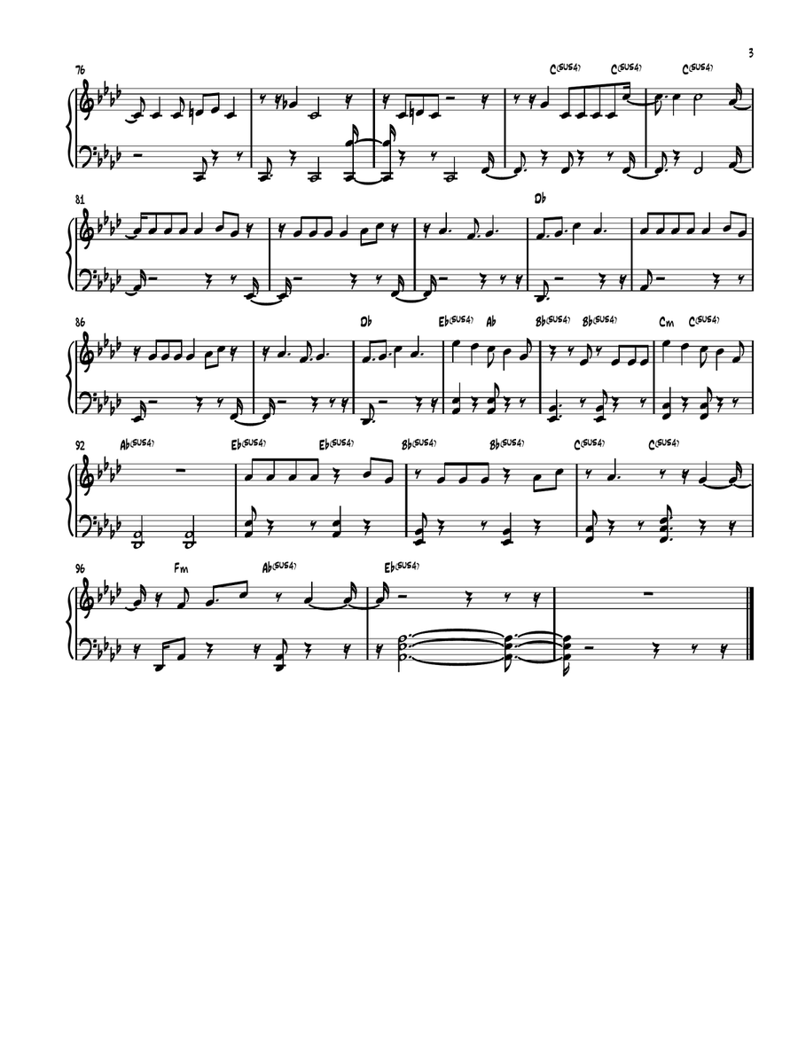 Paparazzi Paparazzi Easy Piano scores gallery preview page 3