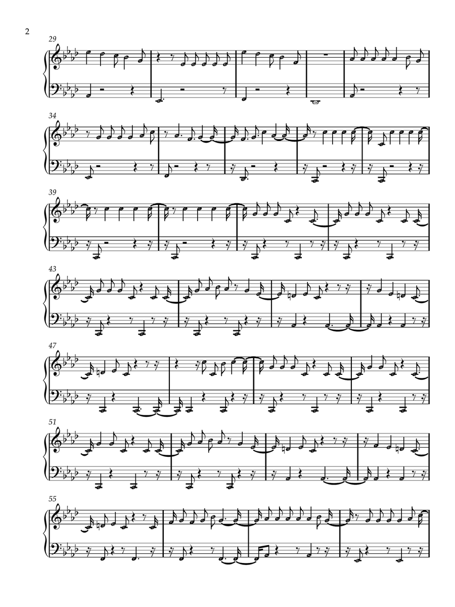 Paparazzi Paparazzi Easy Piano scores gallery preview page 2