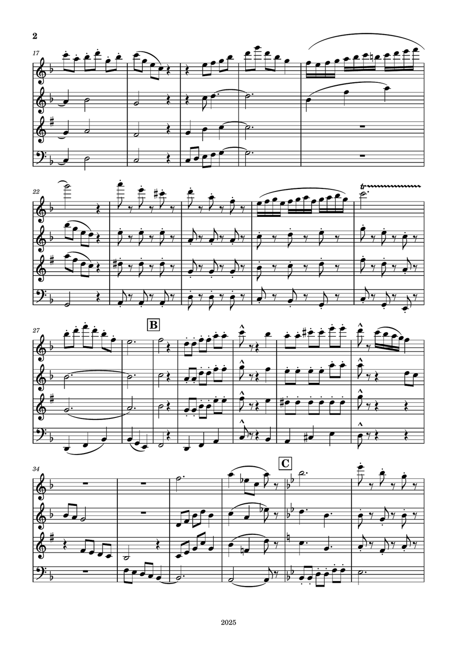 Fun on the Playground Fun on the Playground Woodwind Quartet scores gallery preview page 2