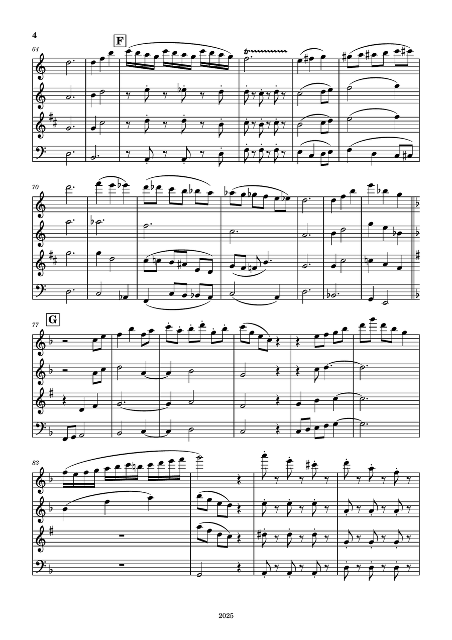 Fun on the Playground Fun on the Playground Woodwind Quartet scores gallery preview page 4