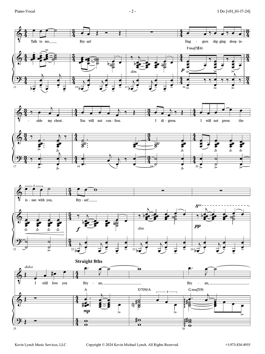 I Do I Do Piano, Vocal scores gallery preview page 2