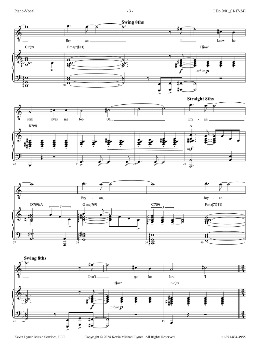 I Do I Do Piano, Vocal scores gallery preview page 3