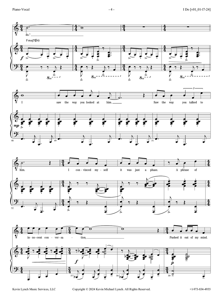 I Do I Do Piano, Vocal scores gallery preview page 4