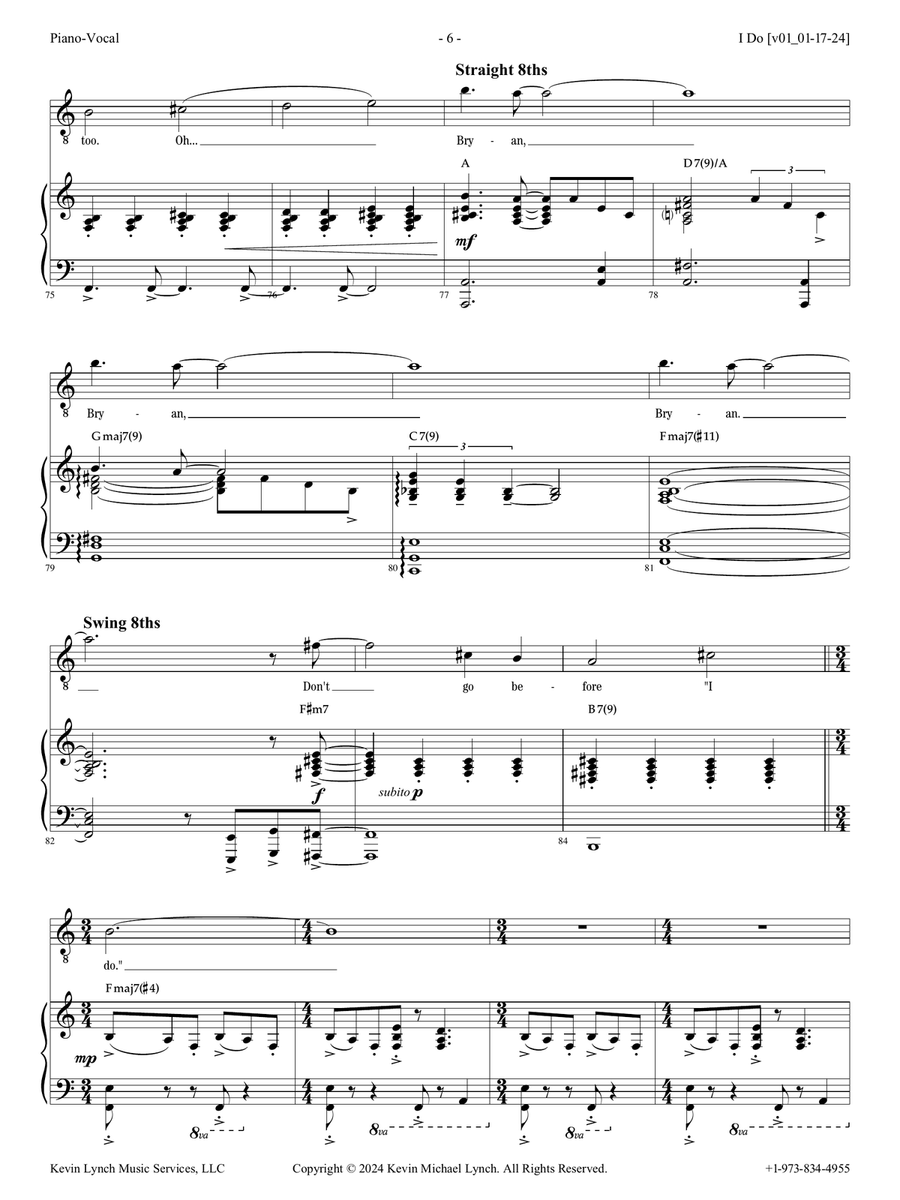I Do I Do Piano, Vocal scores gallery preview page 6