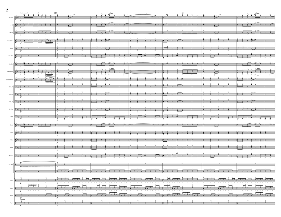 Surfin' U.s.a. Surfin' U.s.a. Marching Band scores gallery preview page 2