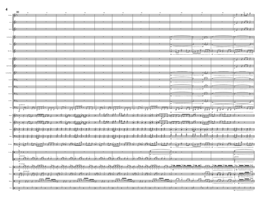 Surfin' U.s.a. Surfin' U.s.a. Marching Band scores gallery preview page 4