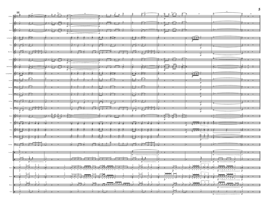 Surfin' U.s.a. Surfin' U.s.a. Marching Band scores gallery preview page 5