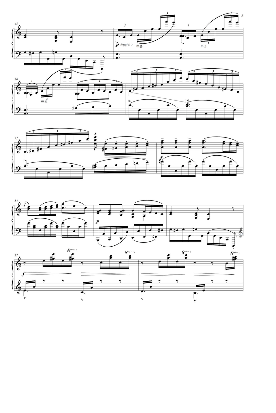 Theme varie Op.89 - Cécile Chaminade Piano Solo scores gallery preview page 5