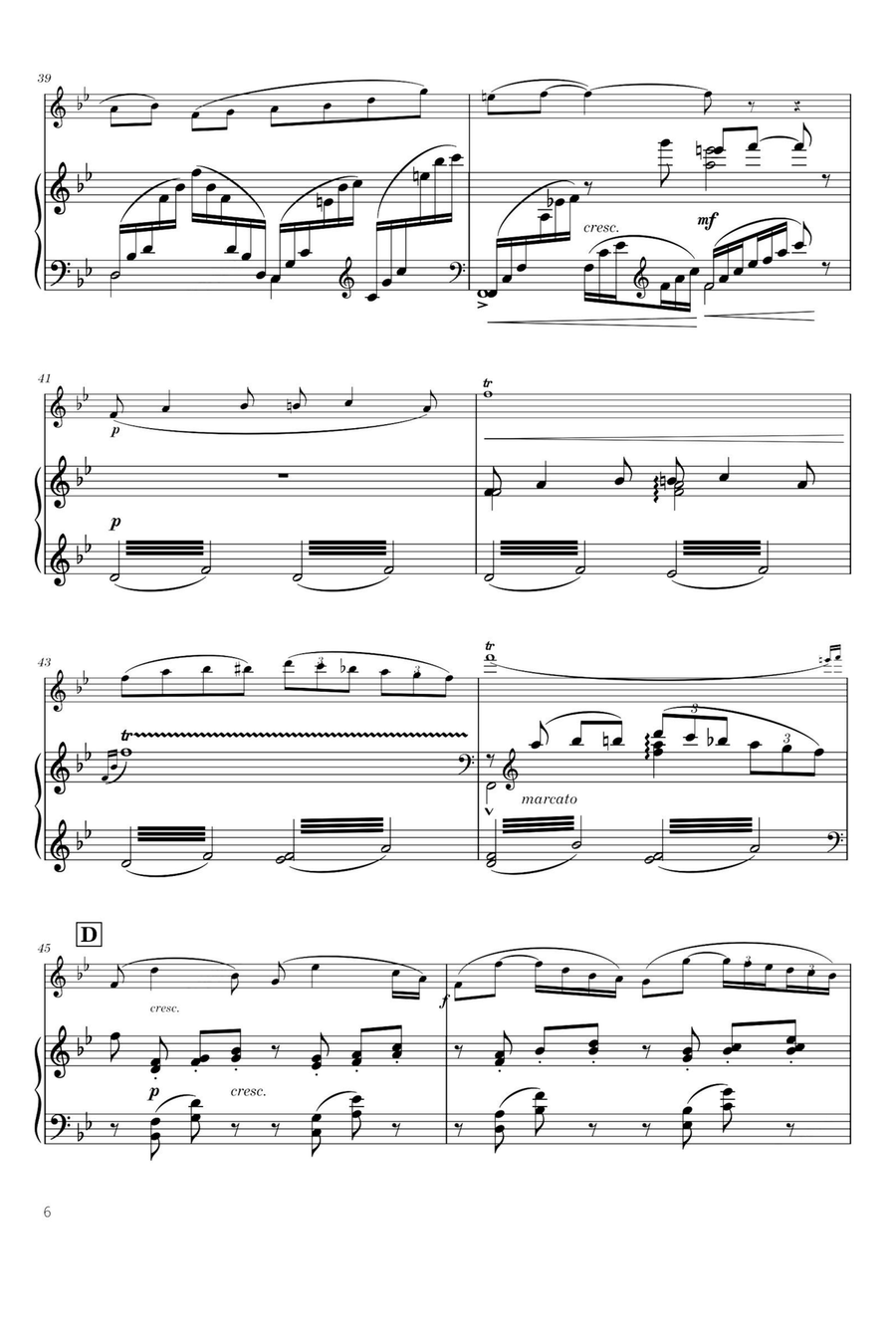Concertino Op.107 - Cécile Chaminade Flute Solo scores gallery preview page 6