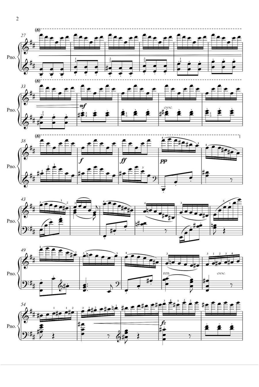 Witches' Dance Op.17 No.2 - Edward MacDowell Piano Solo scores gallery preview page 2