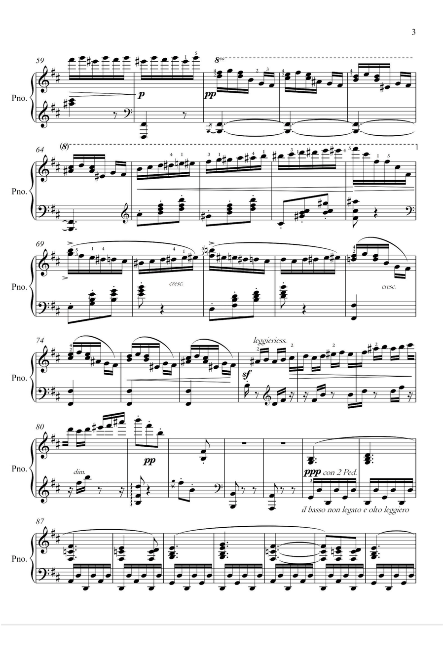 Witches' Dance Op.17 No.2 - Edward MacDowell Piano Solo scores gallery preview page 3