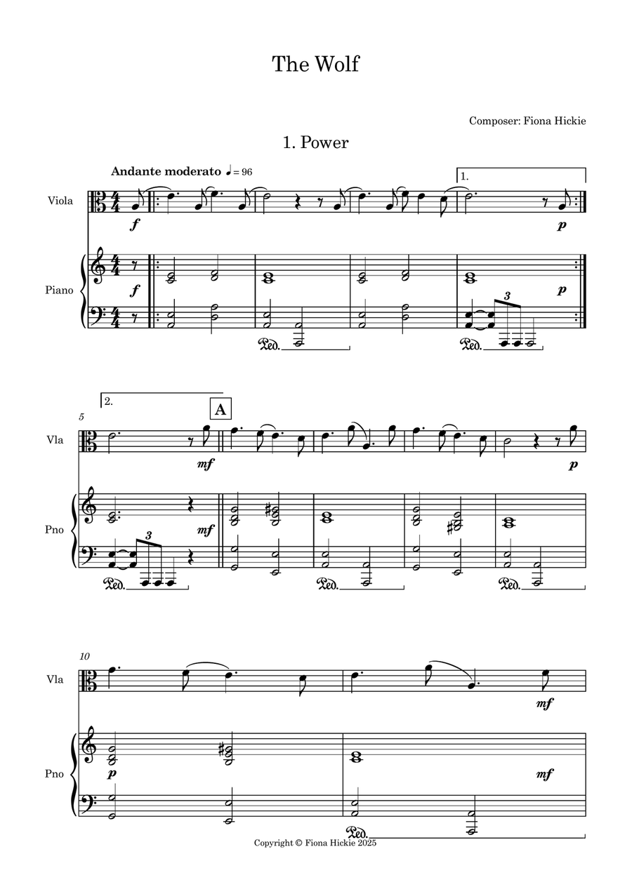 The Wolf The Wolf Viola scores gallery preview page 2