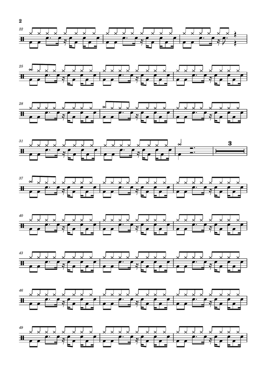 Overboard Overboard Drum Set scores gallery preview page 2