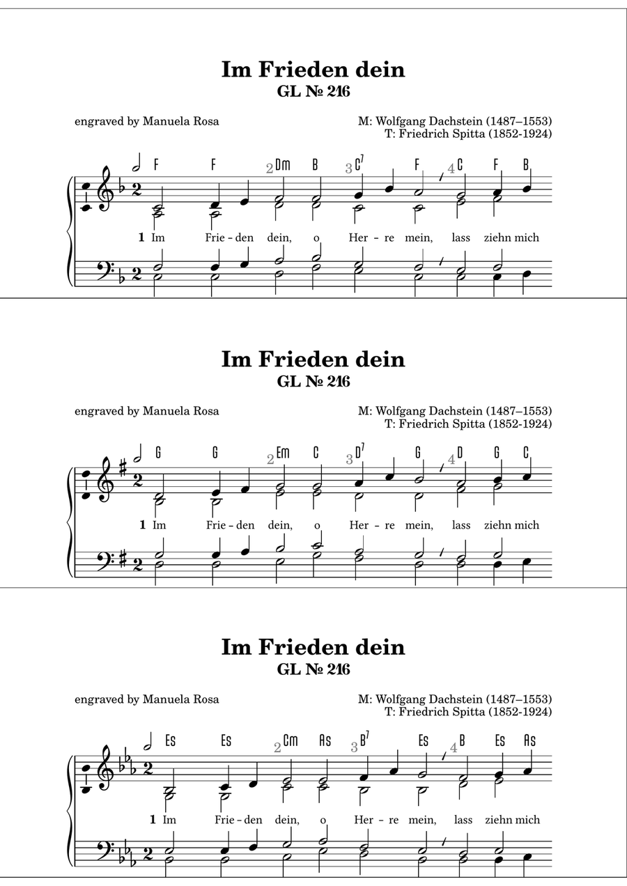 Gottesloblieder Collection: 142, 143, 213, 216, 251, 275 Organ Solo scores gallery preview page 4