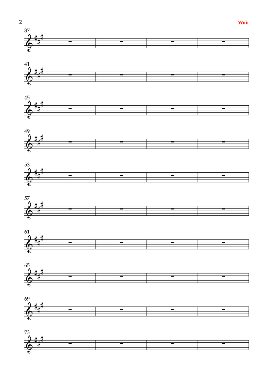 Wait Wait Violin Solo scores gallery preview page 2